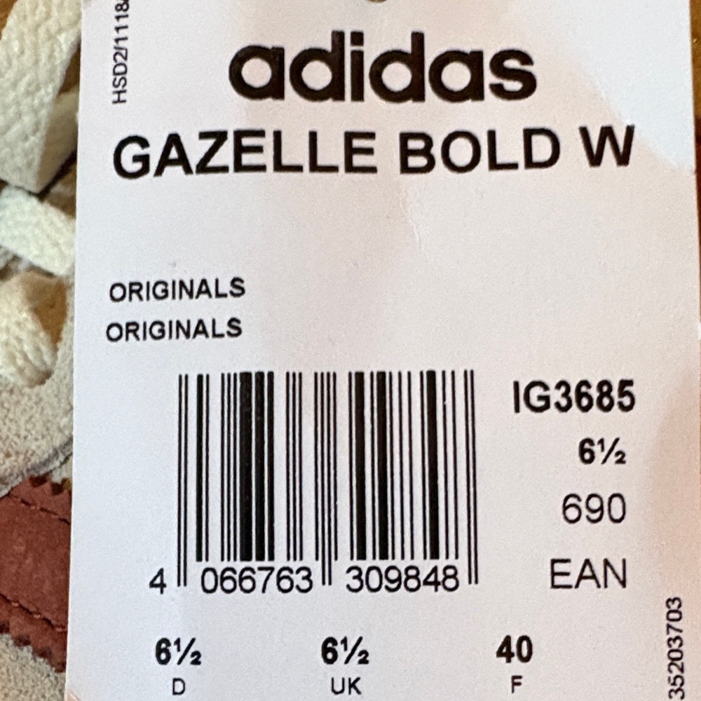 Adidas Originals Gazelle Bold W Maple Leaf Casual Lifestyle Sneakers - Picture 10 of 10